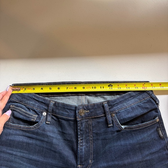 Silver Jeans Allan Slim Fit Straight Leg Luxe Heritage Jean Dark Mens size 34x34 - Picture 10 of 11